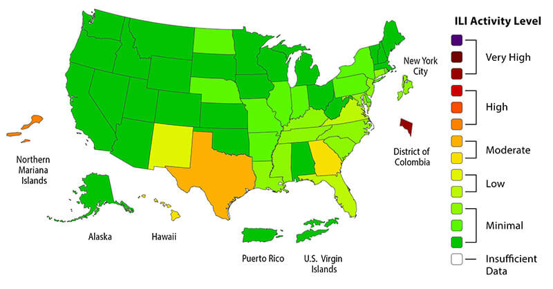 National Flu Activity Map